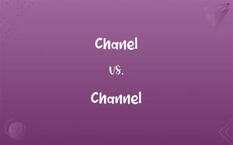 Chanel and channel spelling